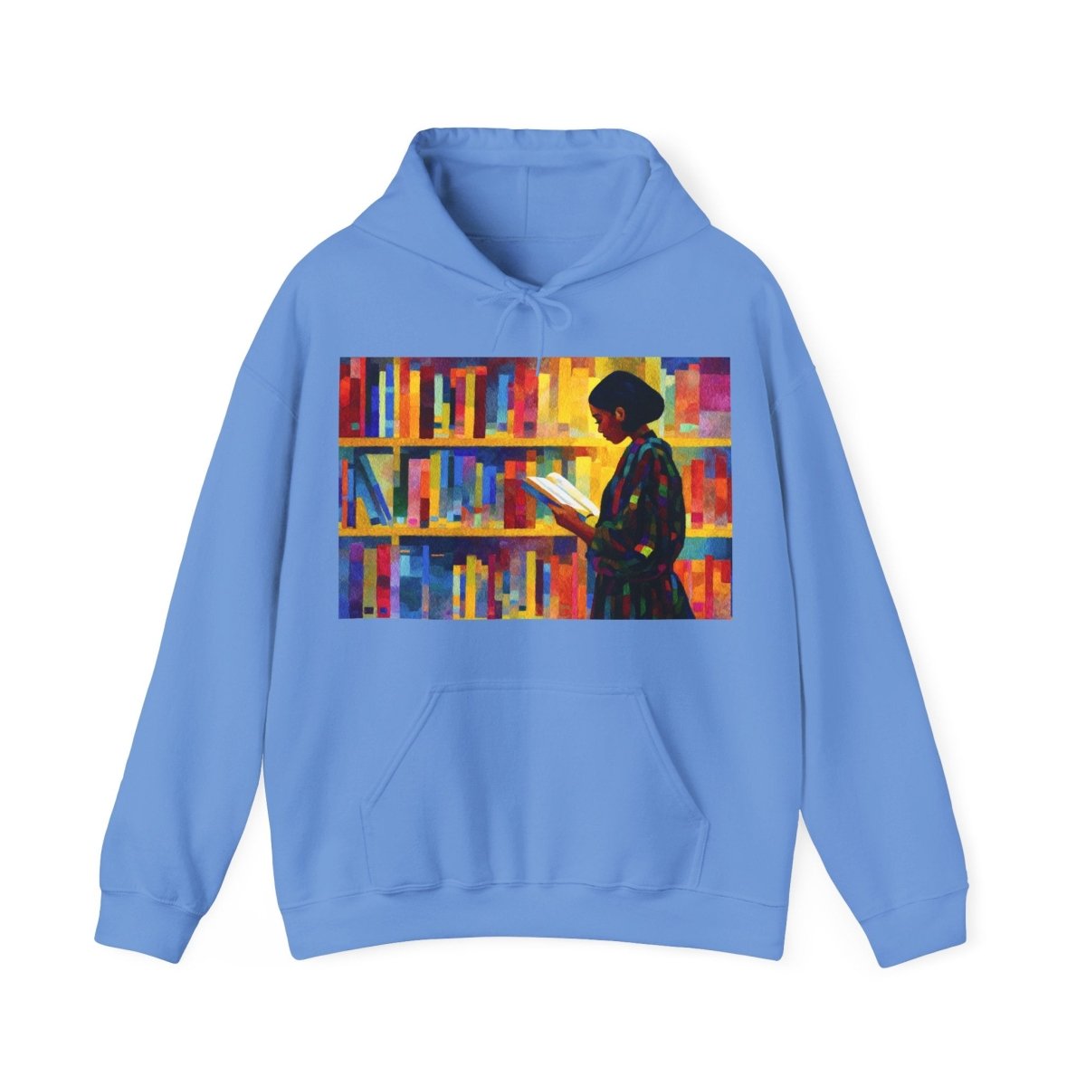 Reading Girl Hoodie - Afrocentric Art by The Trini Gee