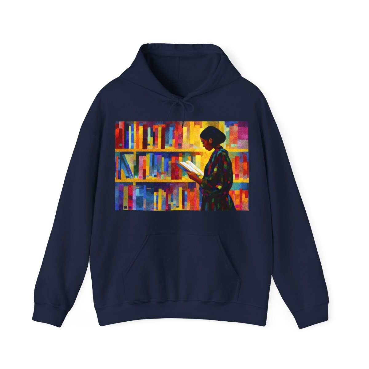 Reading Girl Hoodie - Afrocentric Art by The Trini Gee