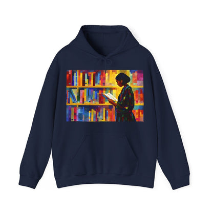 Reading Girl Hoodie - Afrocentric Art by The Trini Gee
