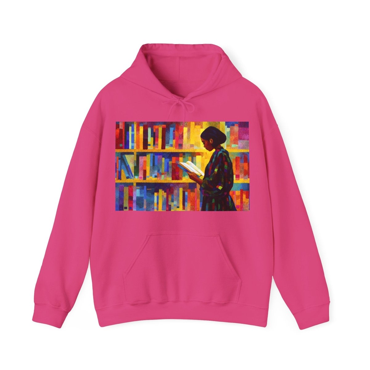 Reading Girl Hoodie - Afrocentric Art by The Trini Gee