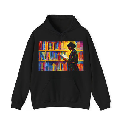 Reading Girl Hoodie - Afrocentric Art by The Trini Gee