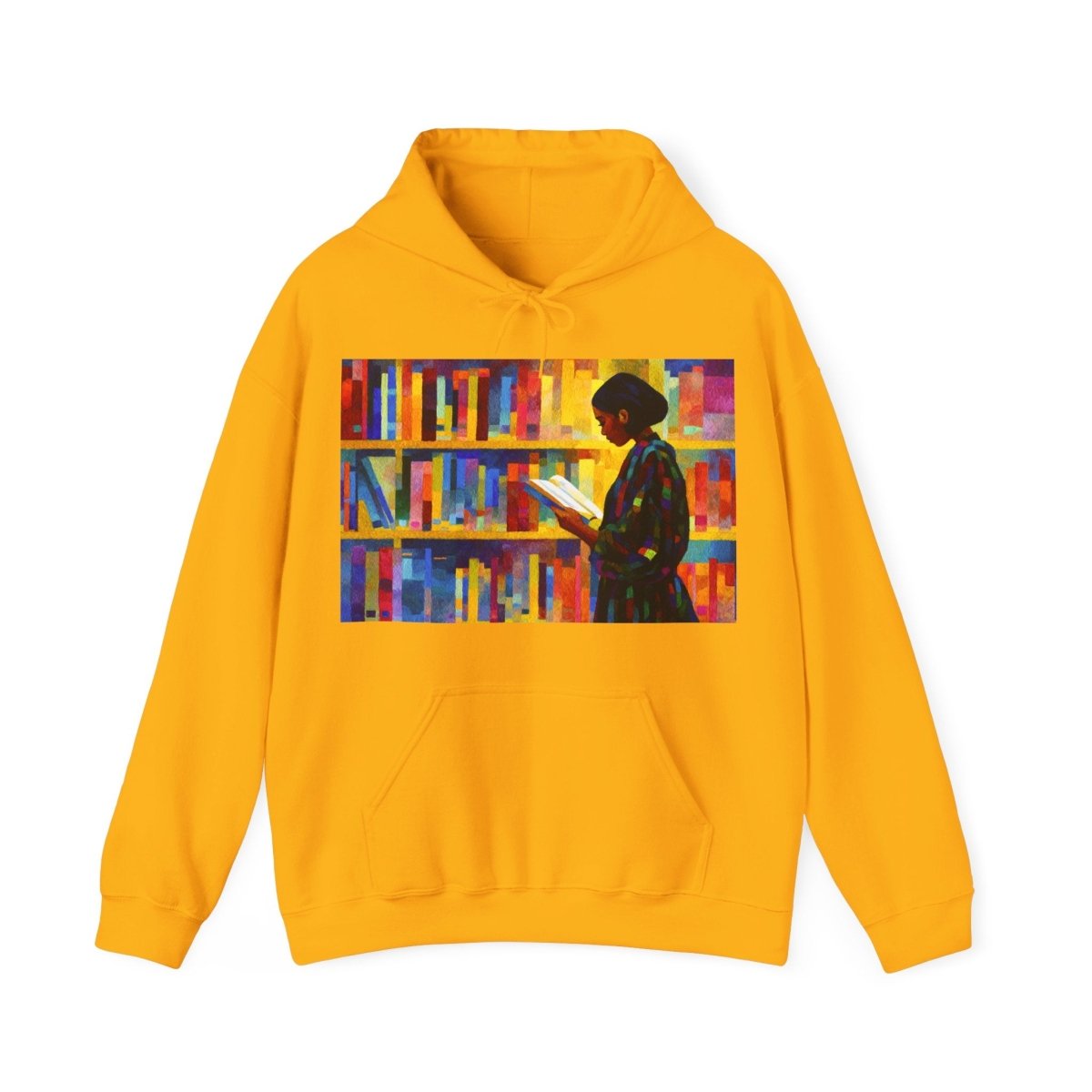 Reading Girl Hoodie - Afrocentric Art by The Trini Gee