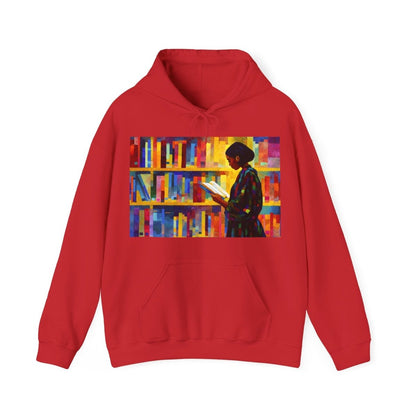 Reading Girl Hoodie - Afrocentric Art by The Trini Gee