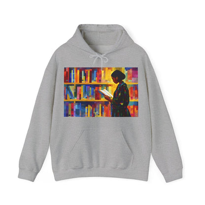 Reading Girl Hoodie - Afrocentric Art by The Trini Gee