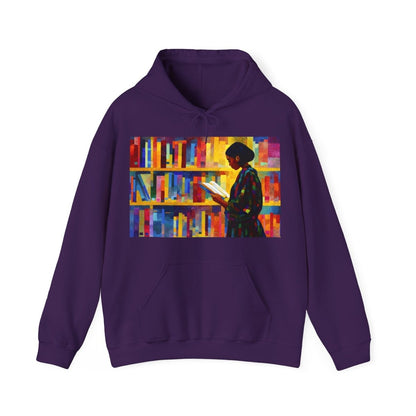 Reading Girl Hoodie - Afrocentric Art by The Trini Gee