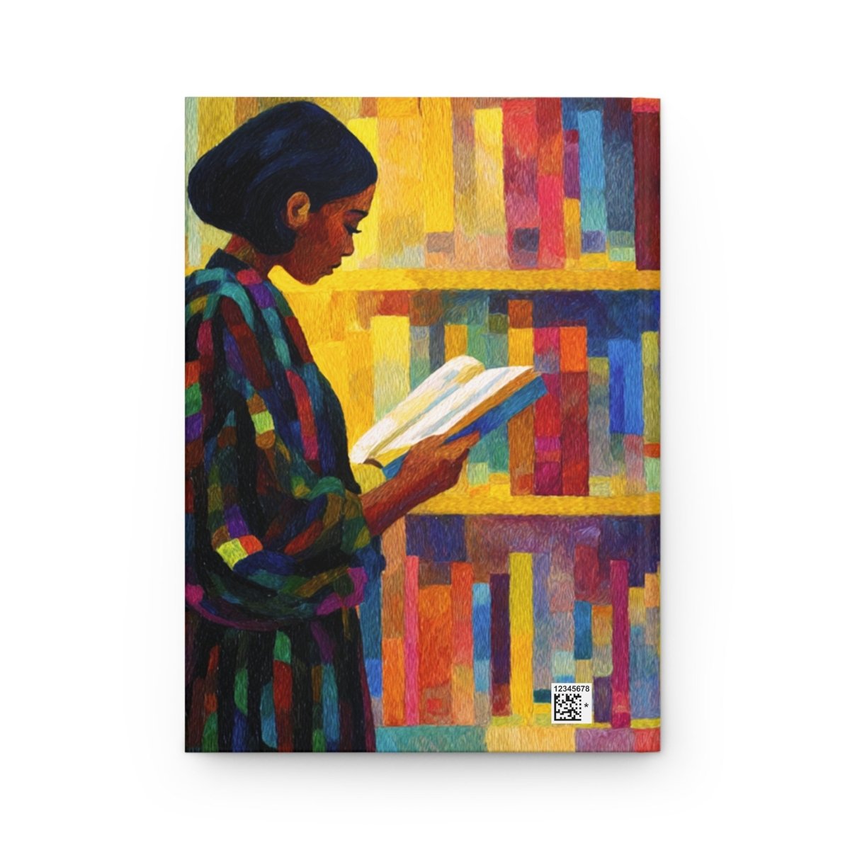 Reading Girl Journal - Afrocentric Art by The Trini Gee