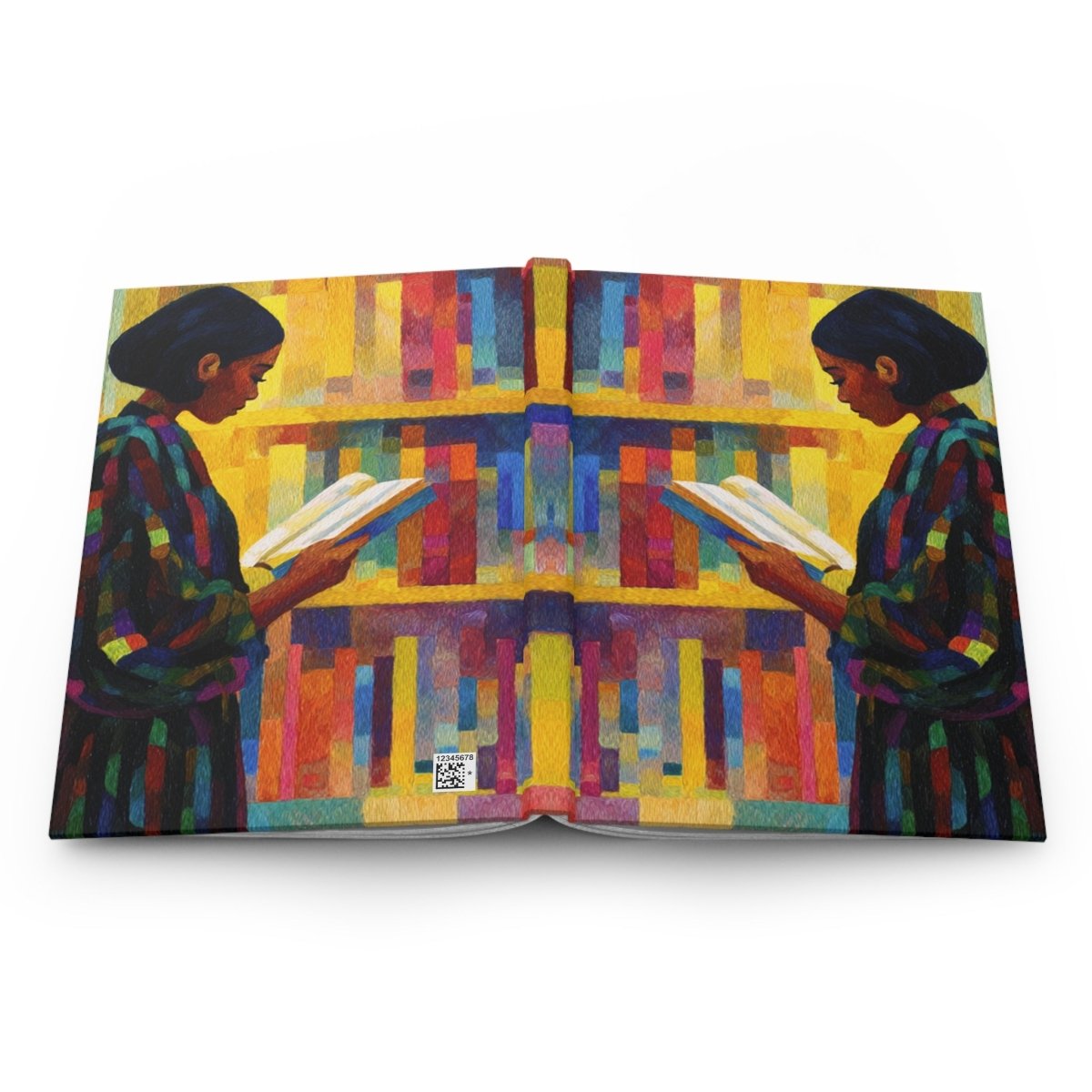 Reading Girl Journal - Afrocentric Art by The Trini Gee