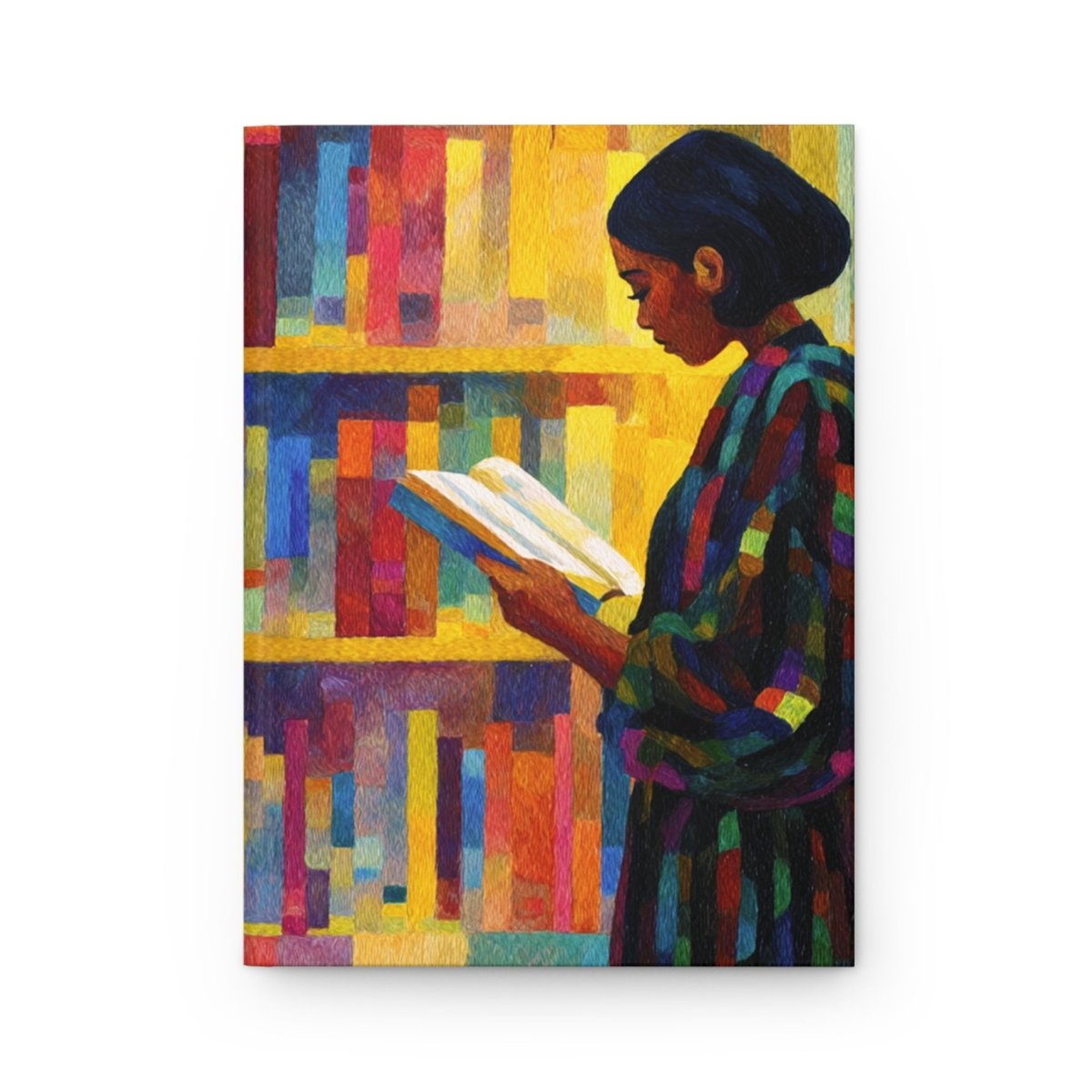 Reading Girl Journal - Afrocentric Art by The Trini Gee