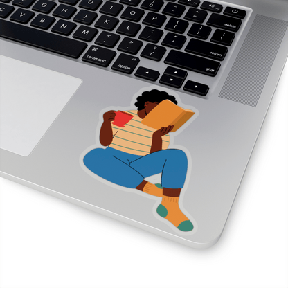 Reading Girl Sticker - The Trini Gee