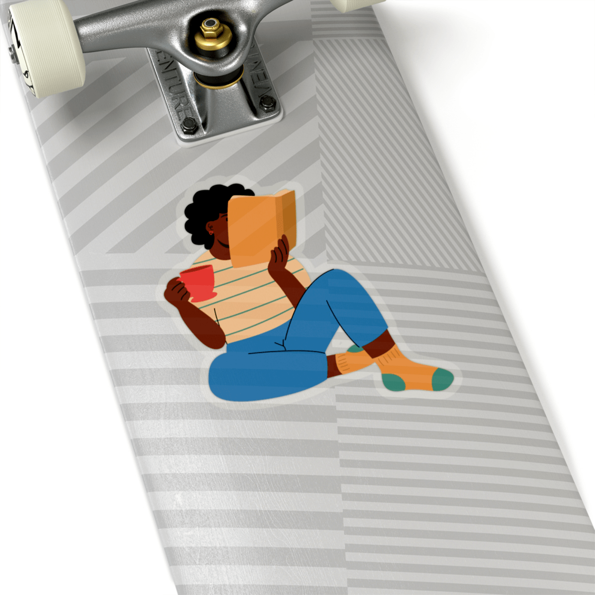 Reading Girl Sticker - The Trini Gee