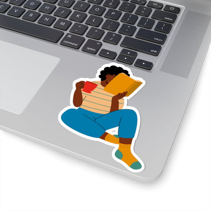 Reading Girl Sticker - The Trini Gee