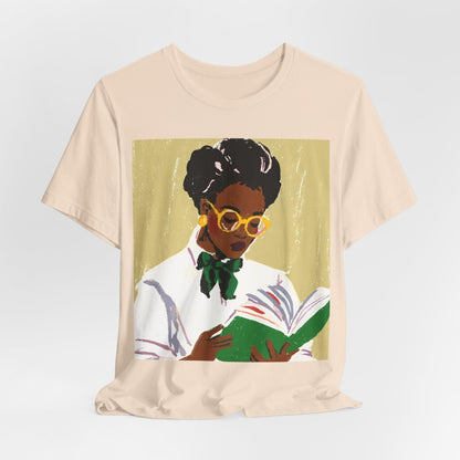 Reading Lady Shirt - Afrocentric Art by The Trini Gee