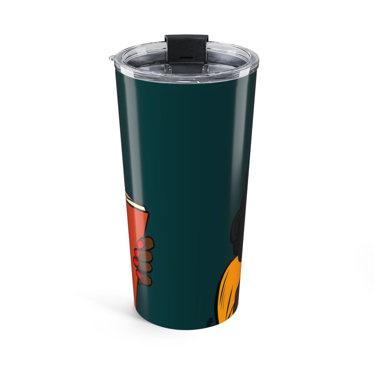 Reading Woman Tumbler - Afrocentric Art by The Trini Gee