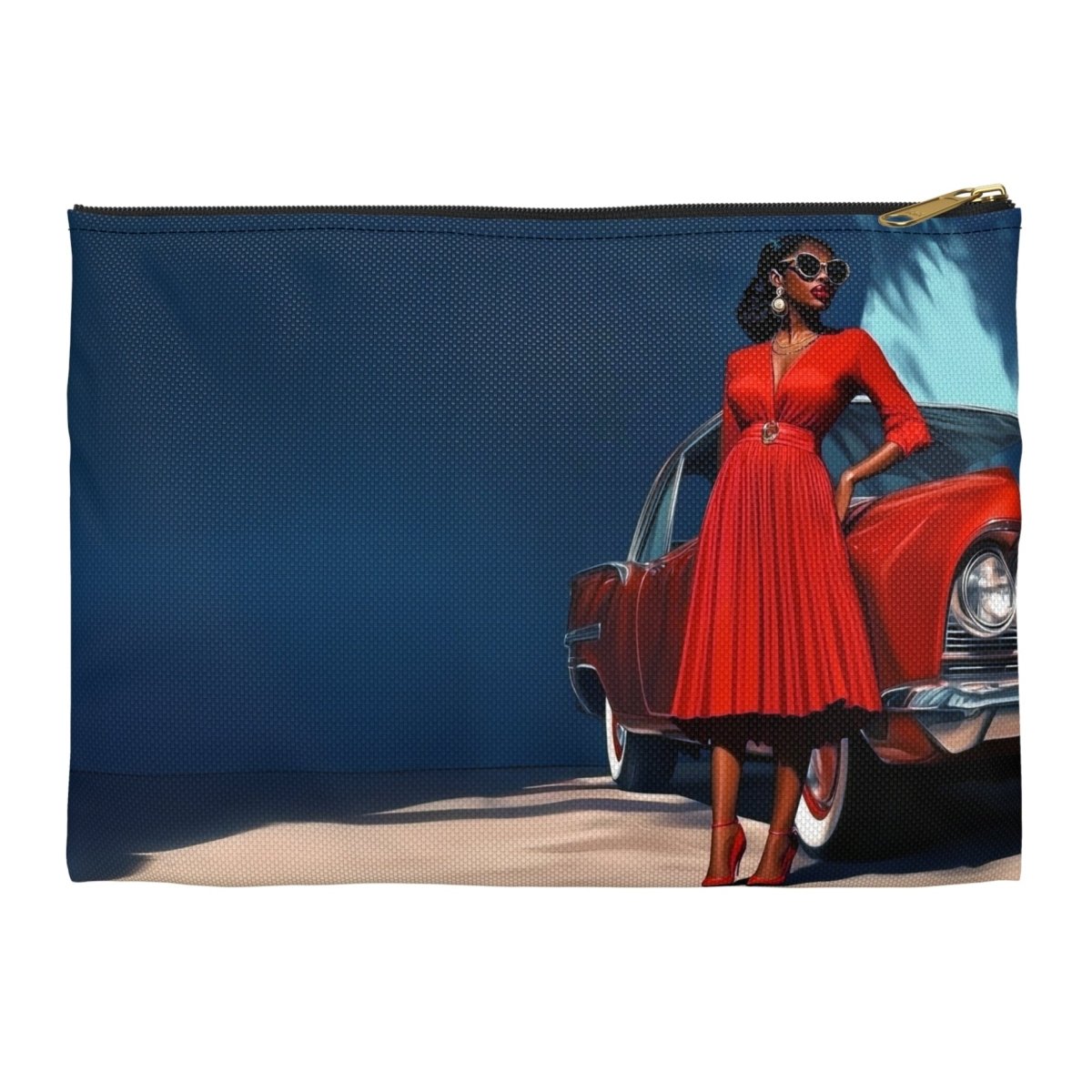 Red Classic Car Pouch - The Trini Gee