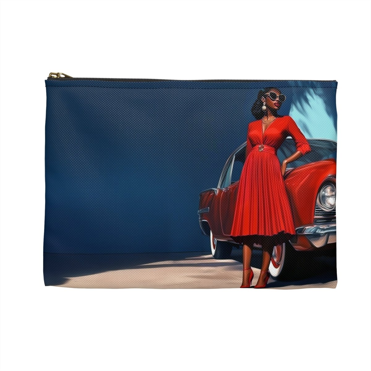 Red Classic Car Pouch - The Trini Gee