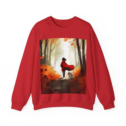 Red Riding Sweatshirt - Afrocentric Art by The Trini Gee