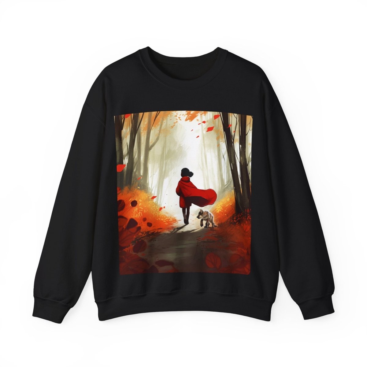 Red Riding Sweatshirt - Afrocentric Art by The Trini Gee