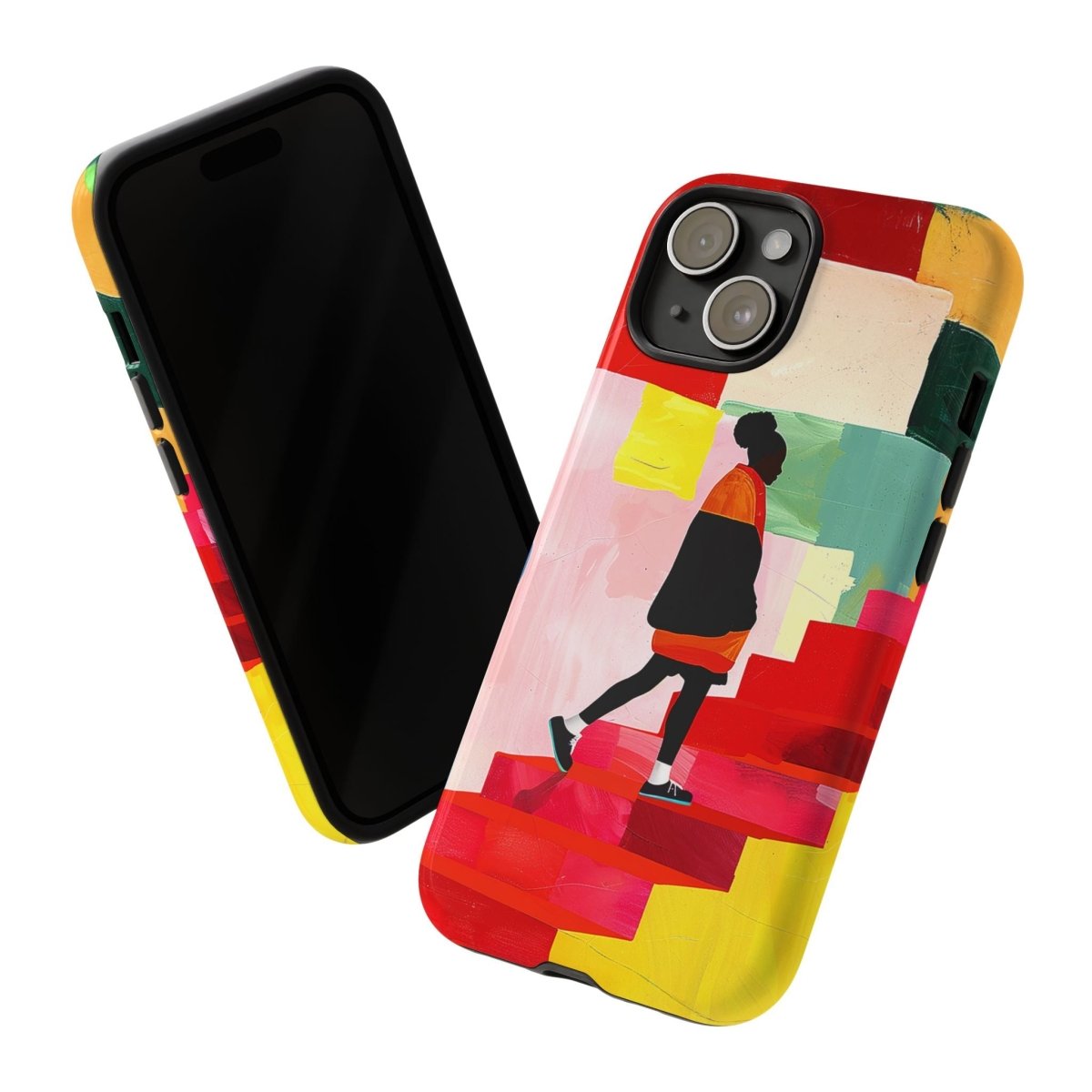 Red Stairs Phone Case - Afrocentric Art by The Trini Gee