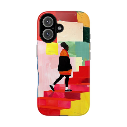 Red Stairs Phone Case - Afrocentric Art by The Trini Gee