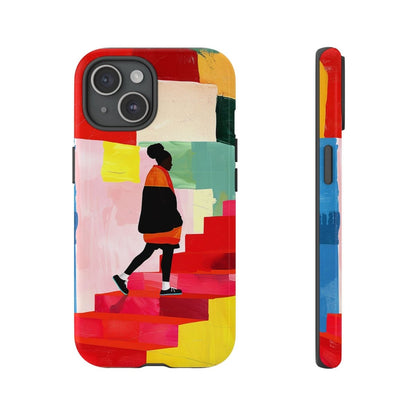 Red Stairs Phone Case - Afrocentric Art by The Trini Gee