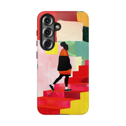 Red Stairs Phone Case - Afrocentric Art by The Trini Gee