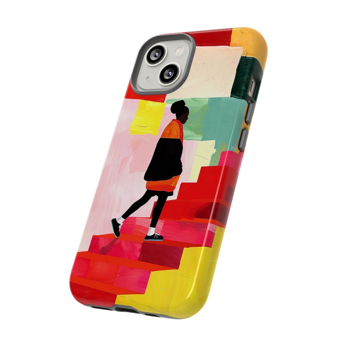 Red Stairs Phone Case - Afrocentric Art by The Trini Gee