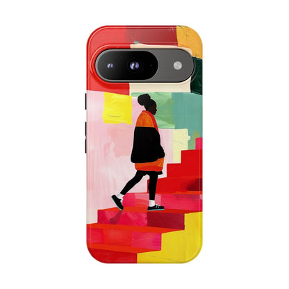 Red Stairs Phone Case - Afrocentric Art by The Trini Gee