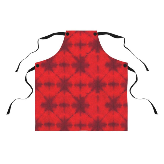 Red Tie - Dye Apron - The Trini Gee