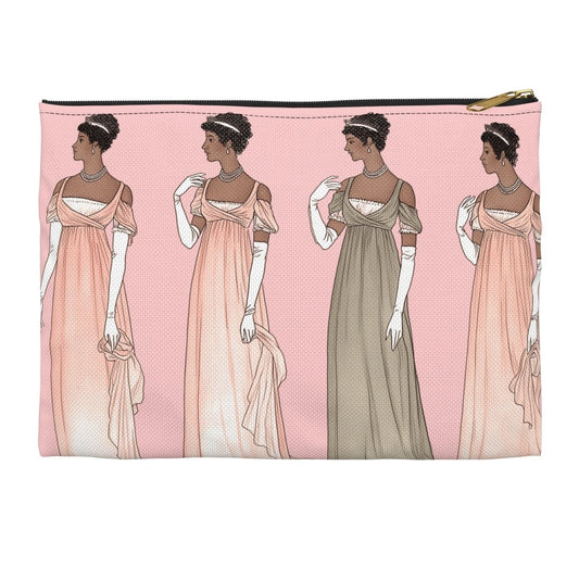 Regency Ladies Accessory Pouch - Afrocentric Art by The Trini Gee