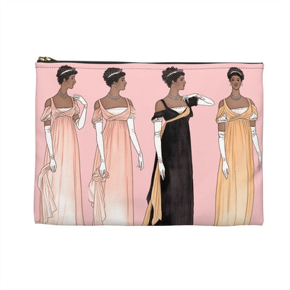 Regency Ladies Accessory Pouch - Afrocentric Art by The Trini Gee
