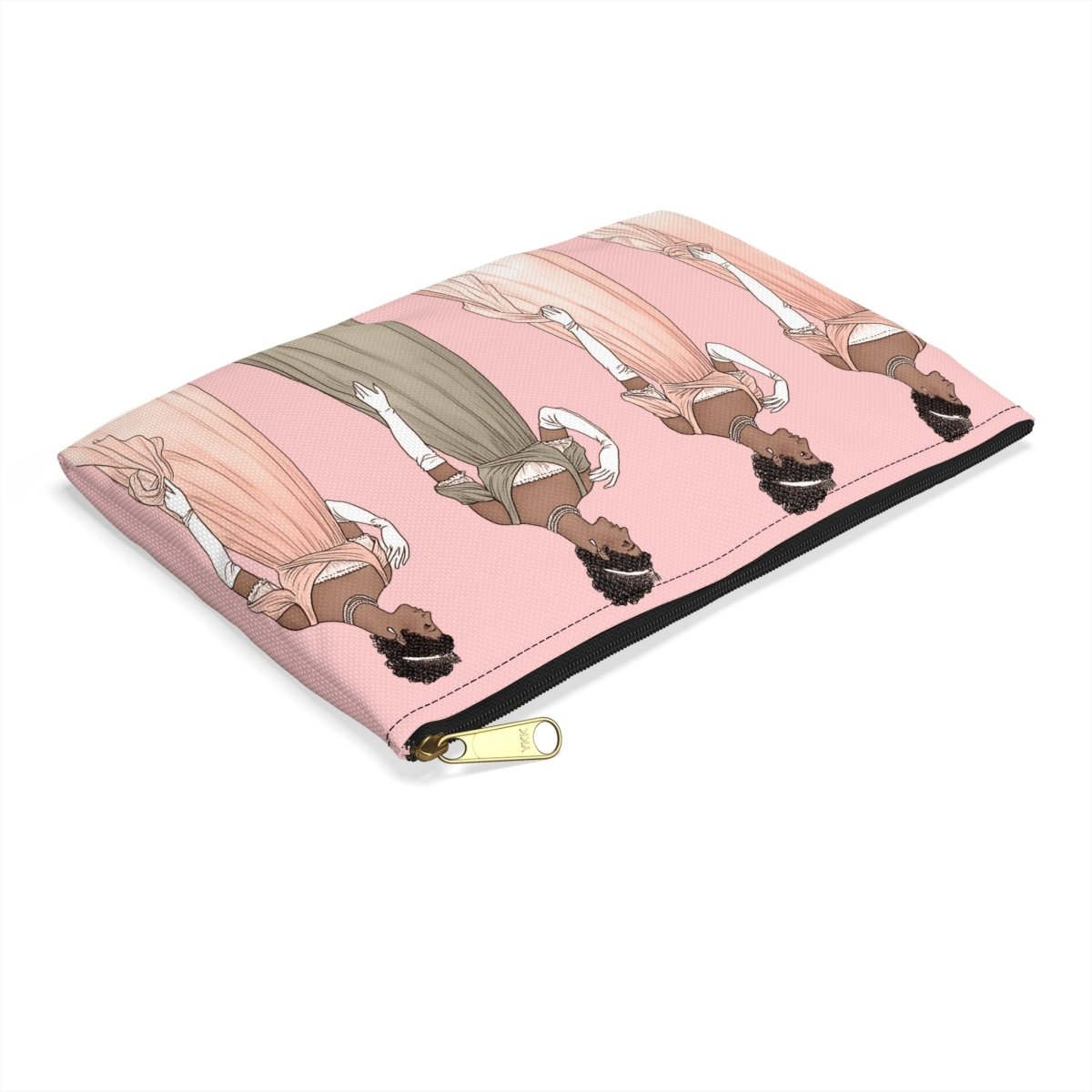 Regency Ladies Accessory Pouch - Afrocentric Art by The Trini Gee