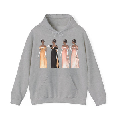 Regency Ladies Hoodie - Afrocentric Art by The Trini Gee