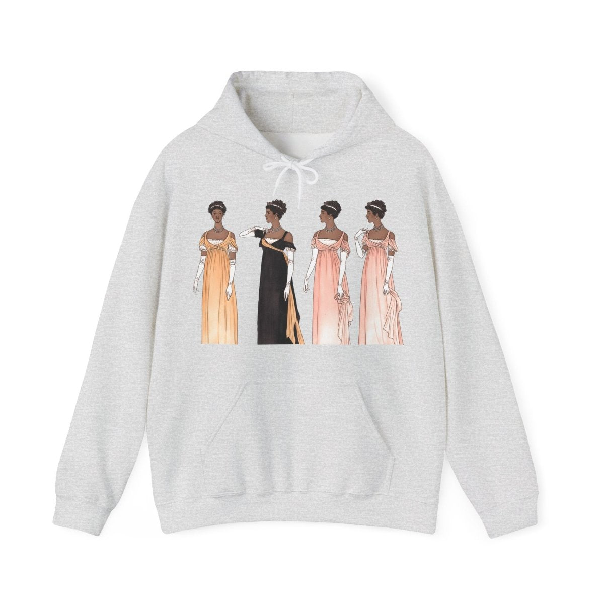 Regency Ladies Hoodie - Afrocentric Art by The Trini Gee