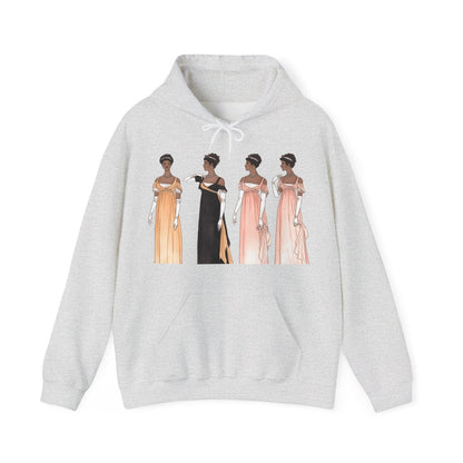 Regency Ladies Hoodie - Afrocentric Art by The Trini Gee