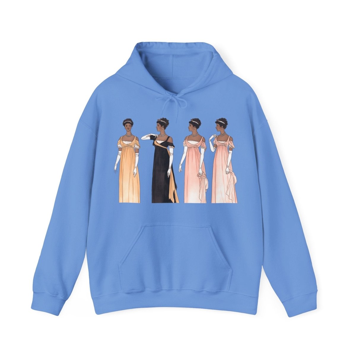 Regency Ladies Hoodie - Afrocentric Art by The Trini Gee