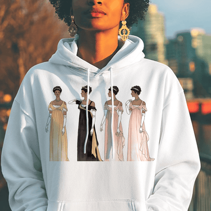 Regency Ladies Hoodie - Afrocentric Art by The Trini Gee