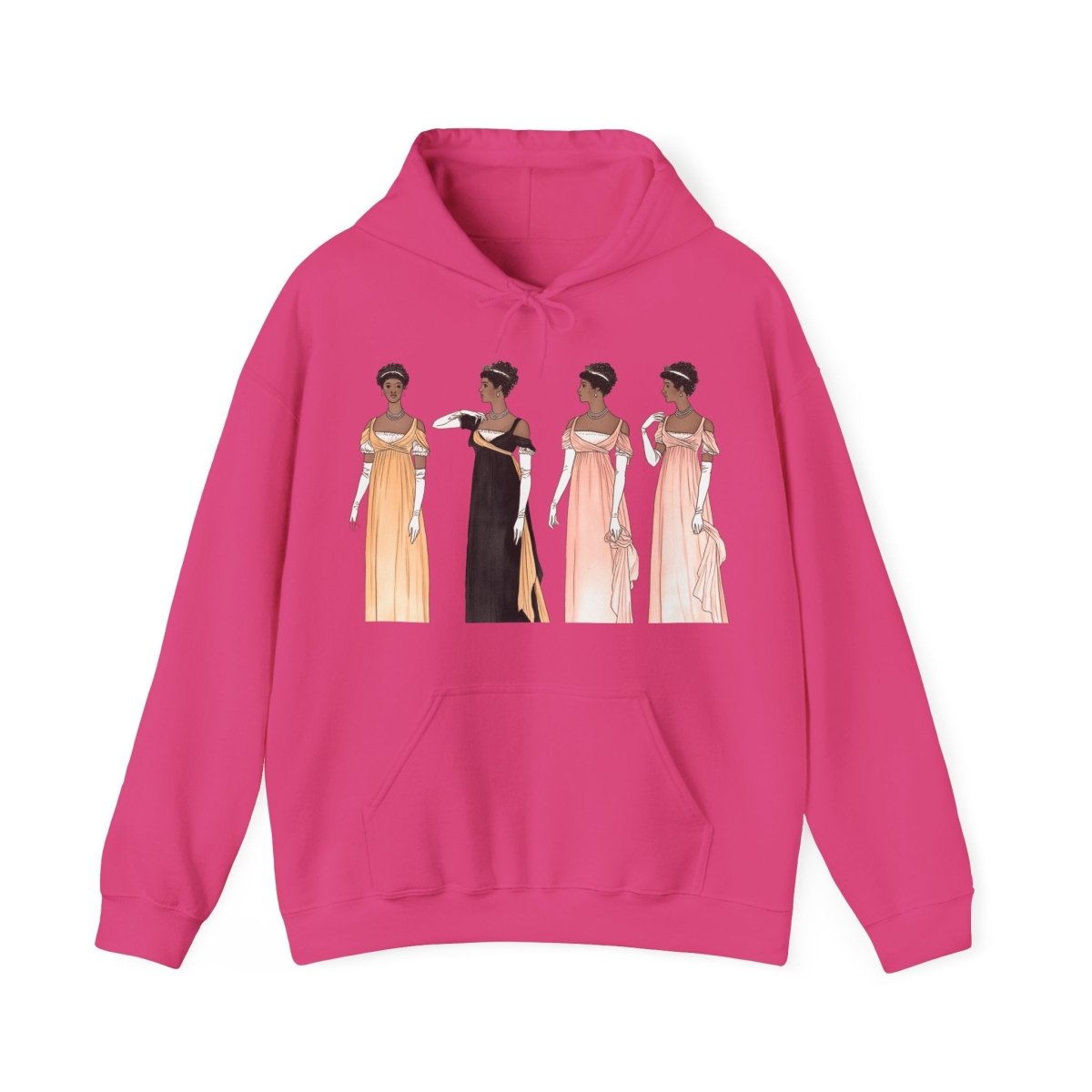 Regency Ladies Hoodie - Afrocentric Art by The Trini Gee