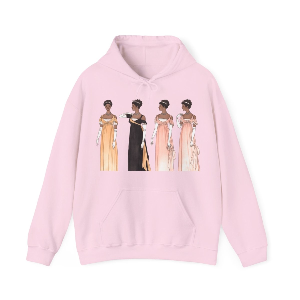 Regency Ladies Hoodie - Afrocentric Art by The Trini Gee