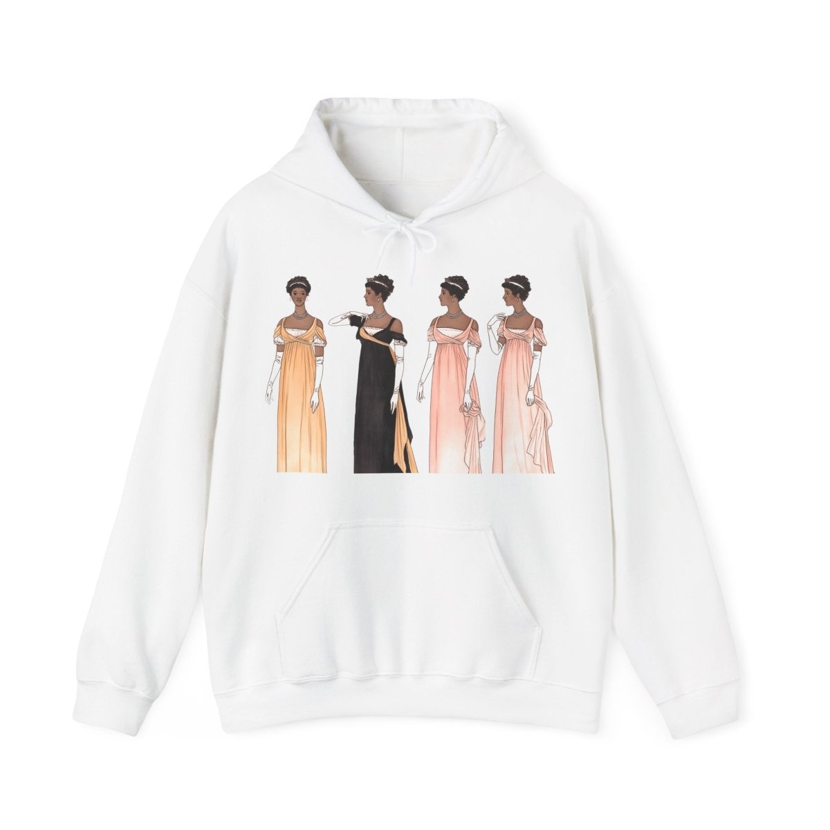 Regency Ladies Hoodie - Afrocentric Art by The Trini Gee
