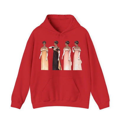 Regency Ladies Hoodie - Afrocentric Art by The Trini Gee