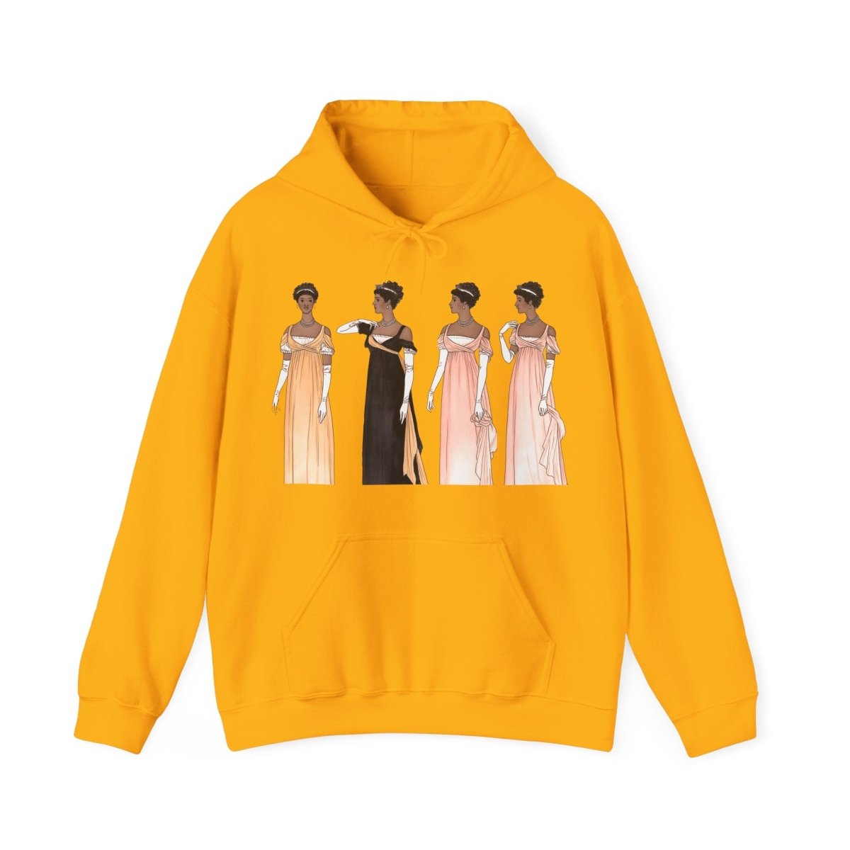 Regency Ladies Hoodie - Afrocentric Art by The Trini Gee
