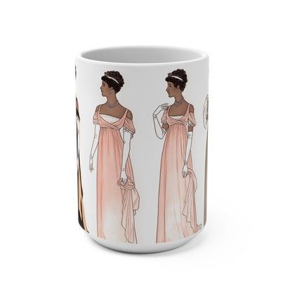 Regency Ladies Mug - Afrocentric Art by The Trini Gee