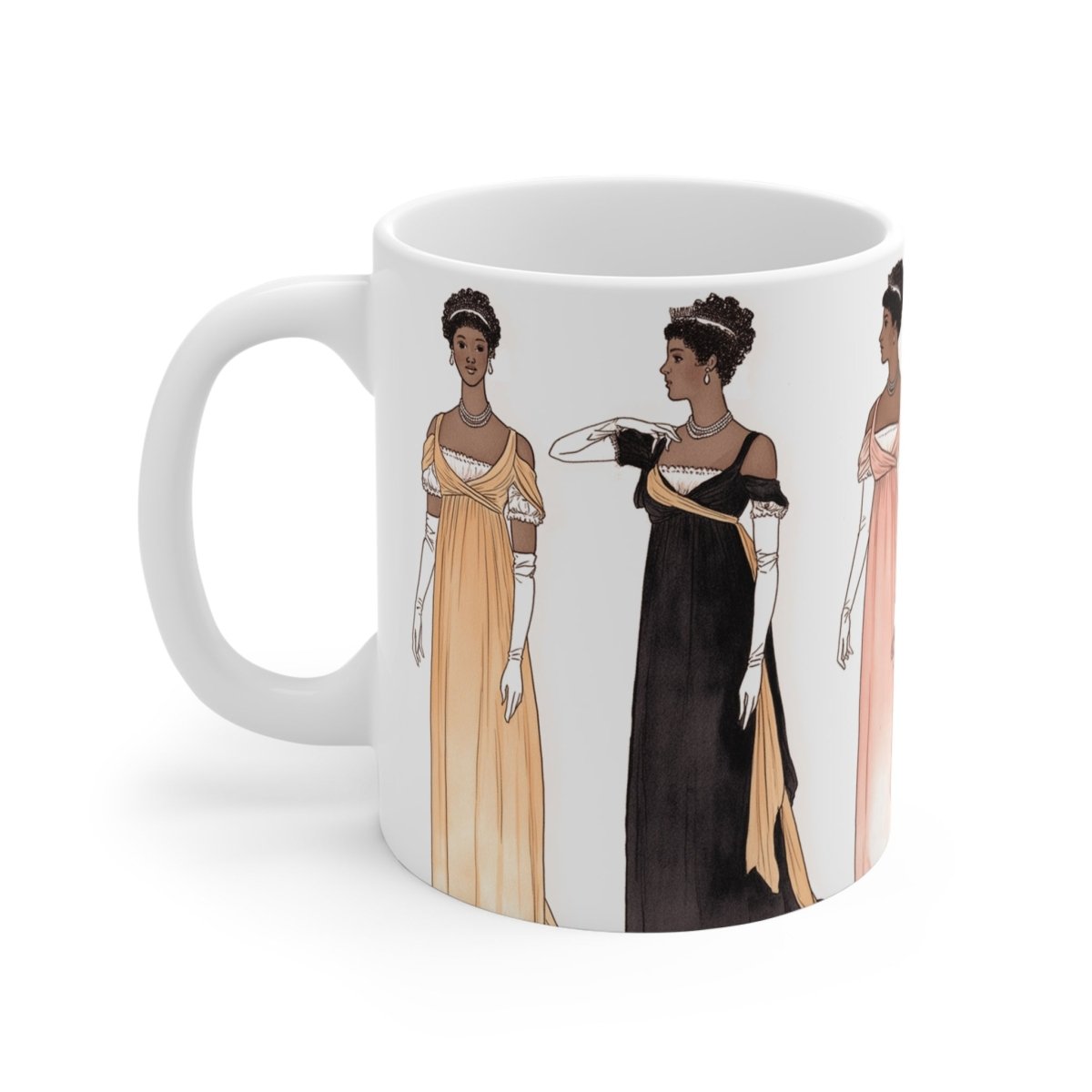 Regency Ladies Mug - Afrocentric Art by The Trini Gee