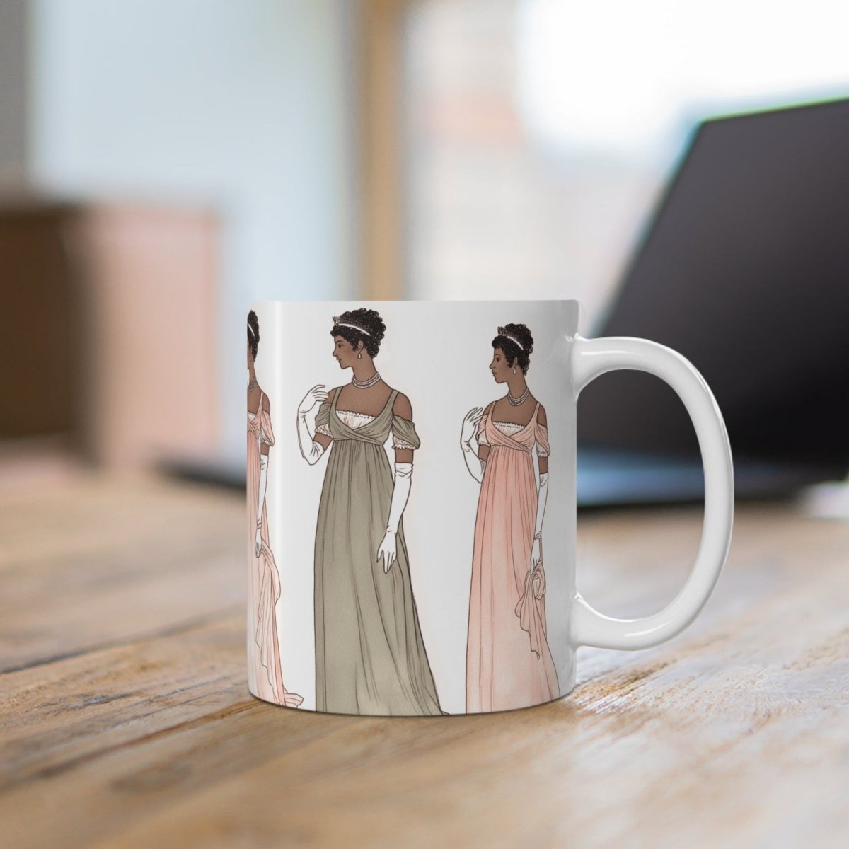 Regency Ladies Mug - Afrocentric Art by The Trini Gee