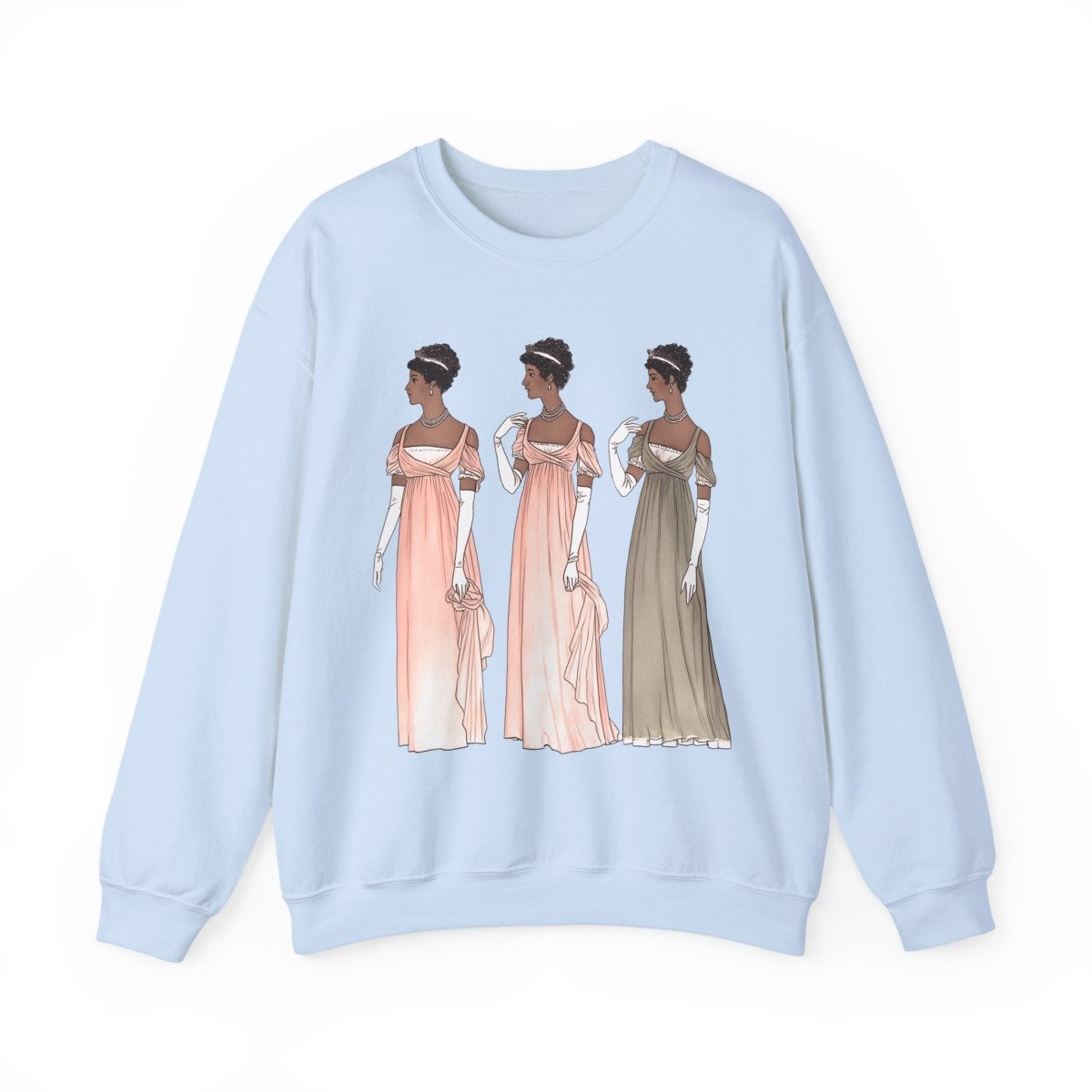 Regency Ladies Sweatshirt - Afrocentric Art by The Trini Gee
