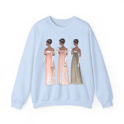 Regency Ladies Sweatshirt - Afrocentric Art by The Trini Gee