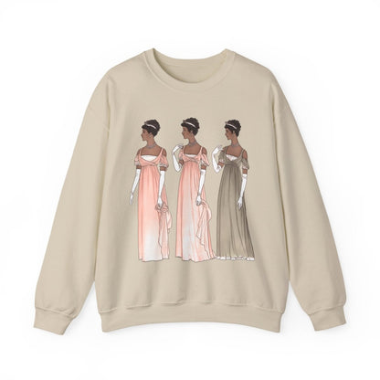 Regency Ladies Sweatshirt - Afrocentric Art by The Trini Gee