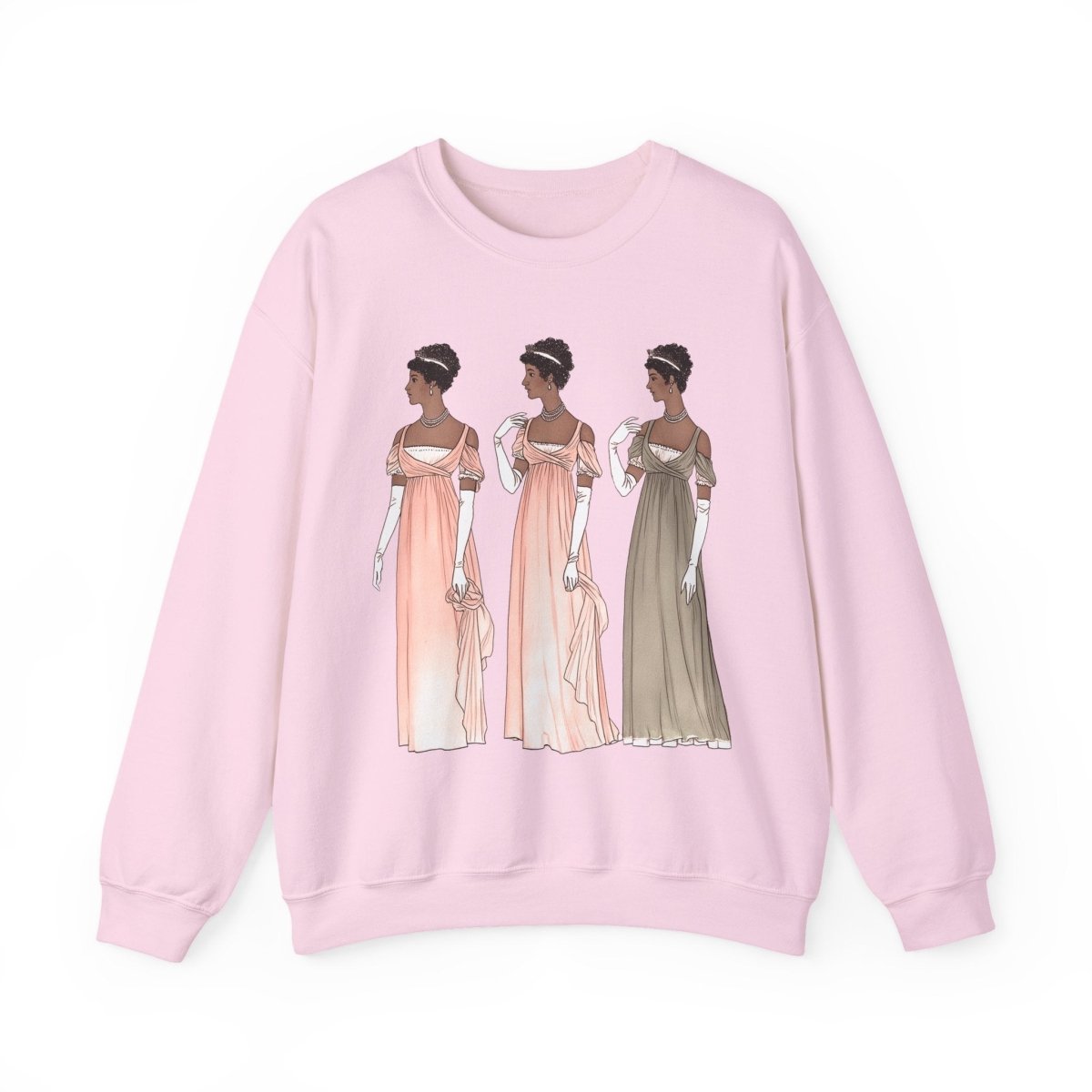 Regency Ladies Sweatshirt - Afrocentric Art by The Trini Gee