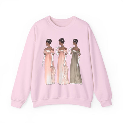 Regency Ladies Sweatshirt - Afrocentric Art by The Trini Gee