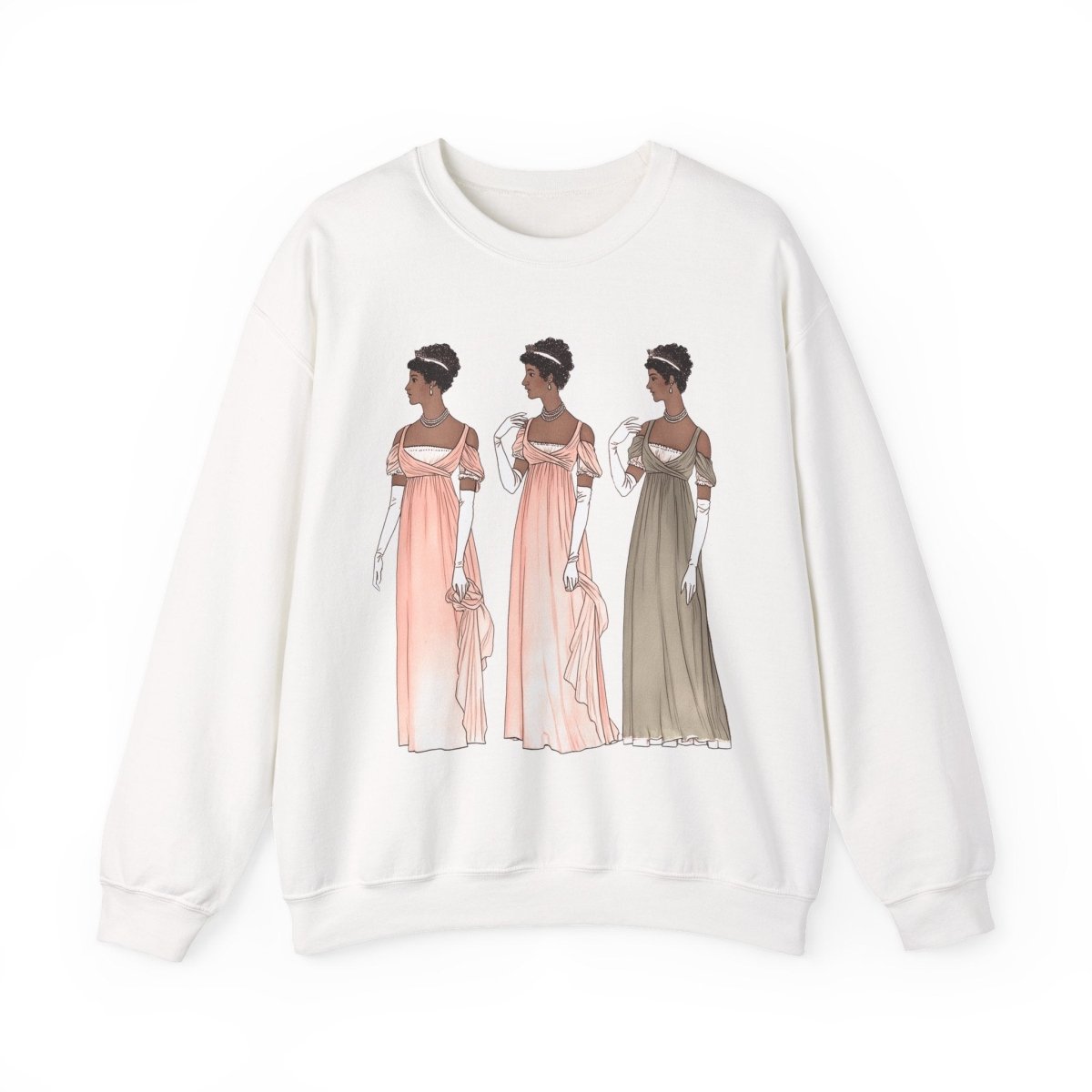 Regency Ladies Sweatshirt - Afrocentric Art by The Trini Gee
